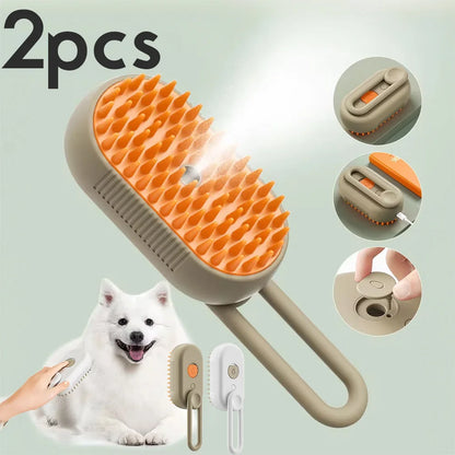 3-in-1 Pet Grooming Brush for Cats & Dogs