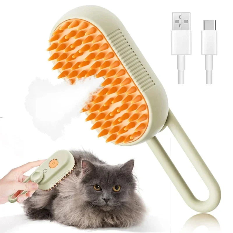 3-in-1 Pet Grooming Brush for Cats & Dogs