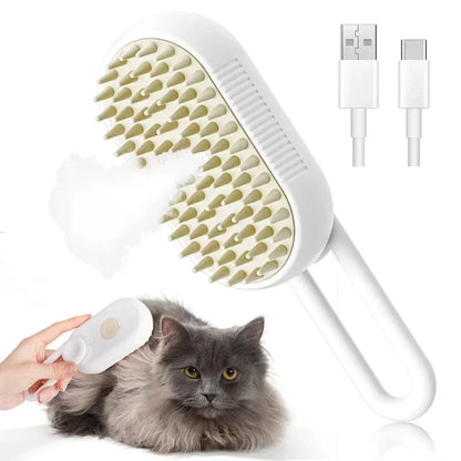 3-in-1 Pet Grooming Brush for Cats & Dogs